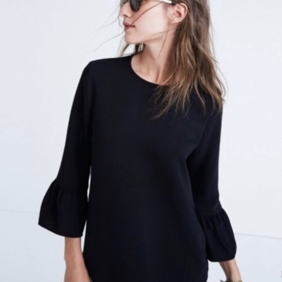 🎈Sale🎈Madewell Top With 3/4 Sleeves Size XS - Picture 1 of 7